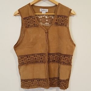 Suede vest